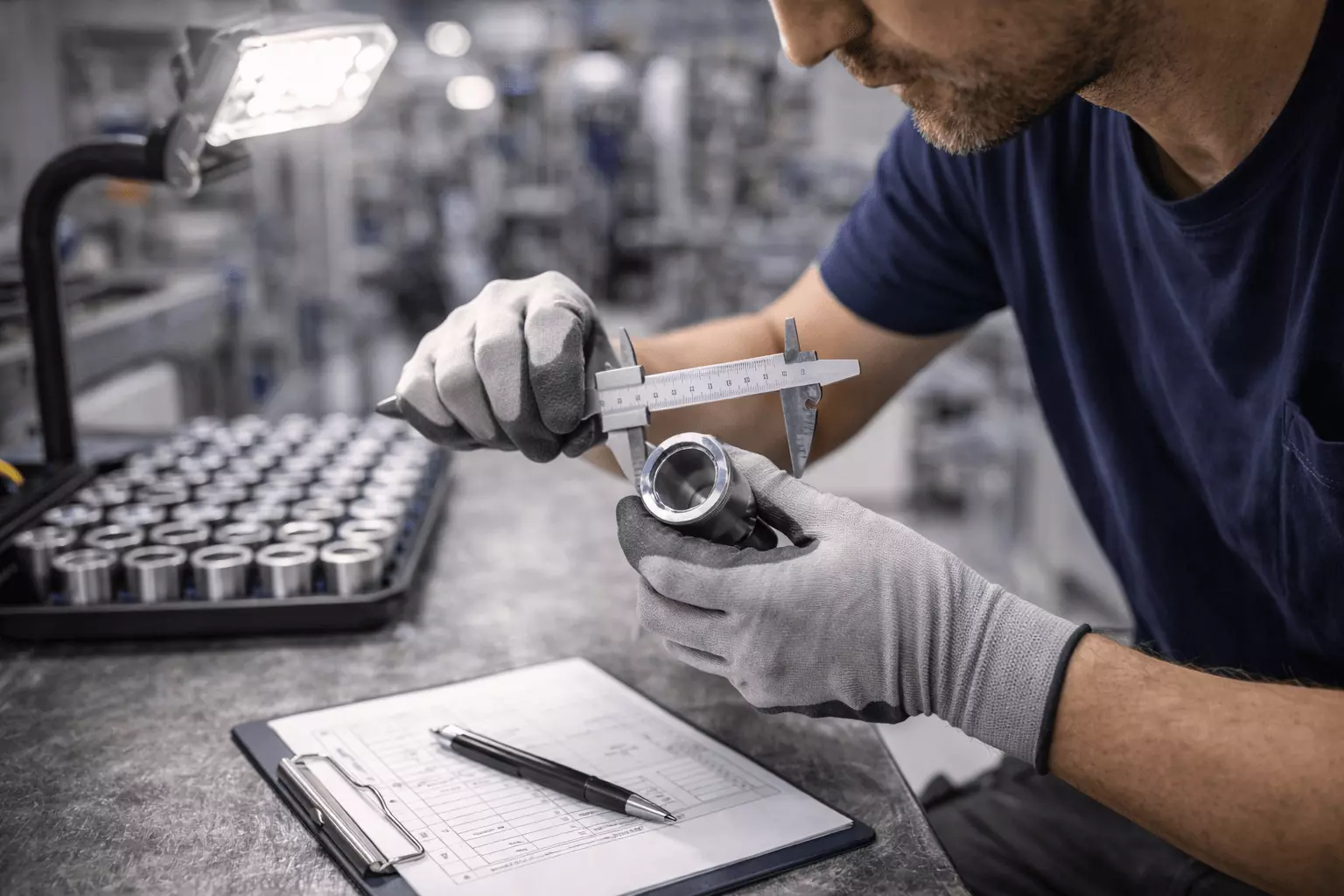 Mitarbeiter Qualitätskontrolle / Sichtprüfung